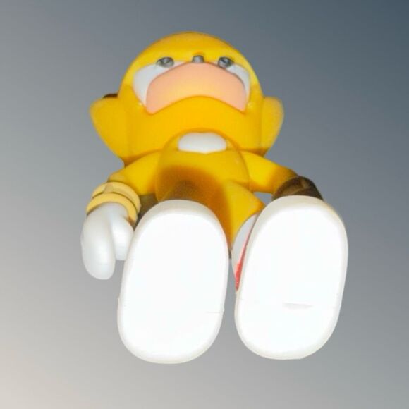 New Yellow Sonic The Hedgehog Chaos Control Super Sonic 3D Figural Keychain Clip - Picture 7 of 7